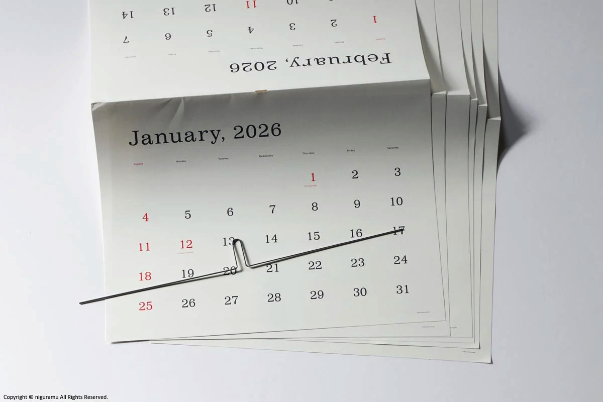おしゃれな壁掛けシンプルカレンダー2026年版