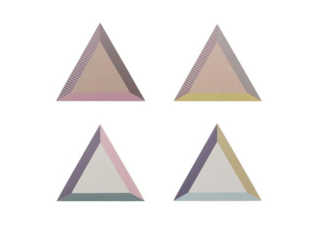 三角形のおしゃれなデザインのレターセット