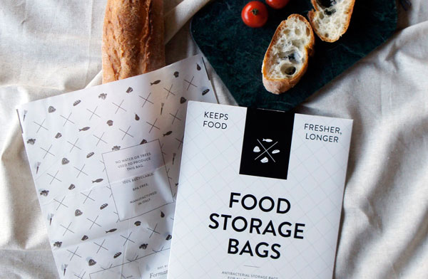 食品の新鮮さを長く保つ、おしゃれな新素材の食品保存用袋