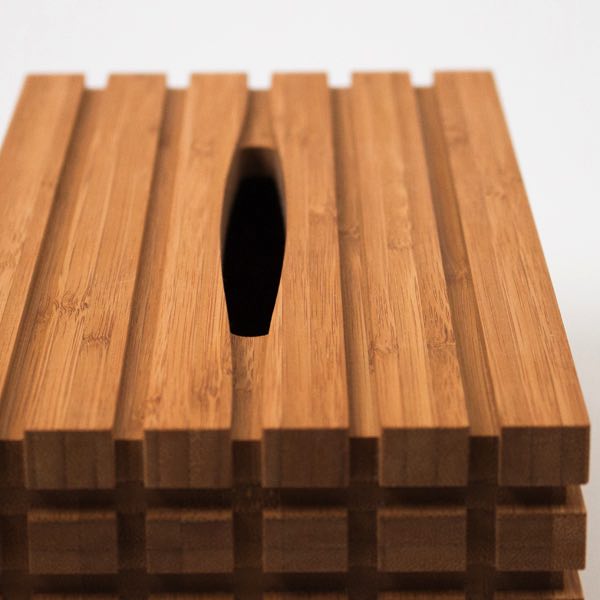 インテリアに合わせやすいデザインの、竹から作られたおしゃれなティッシュボックス | おしゃれ雑貨マガジン