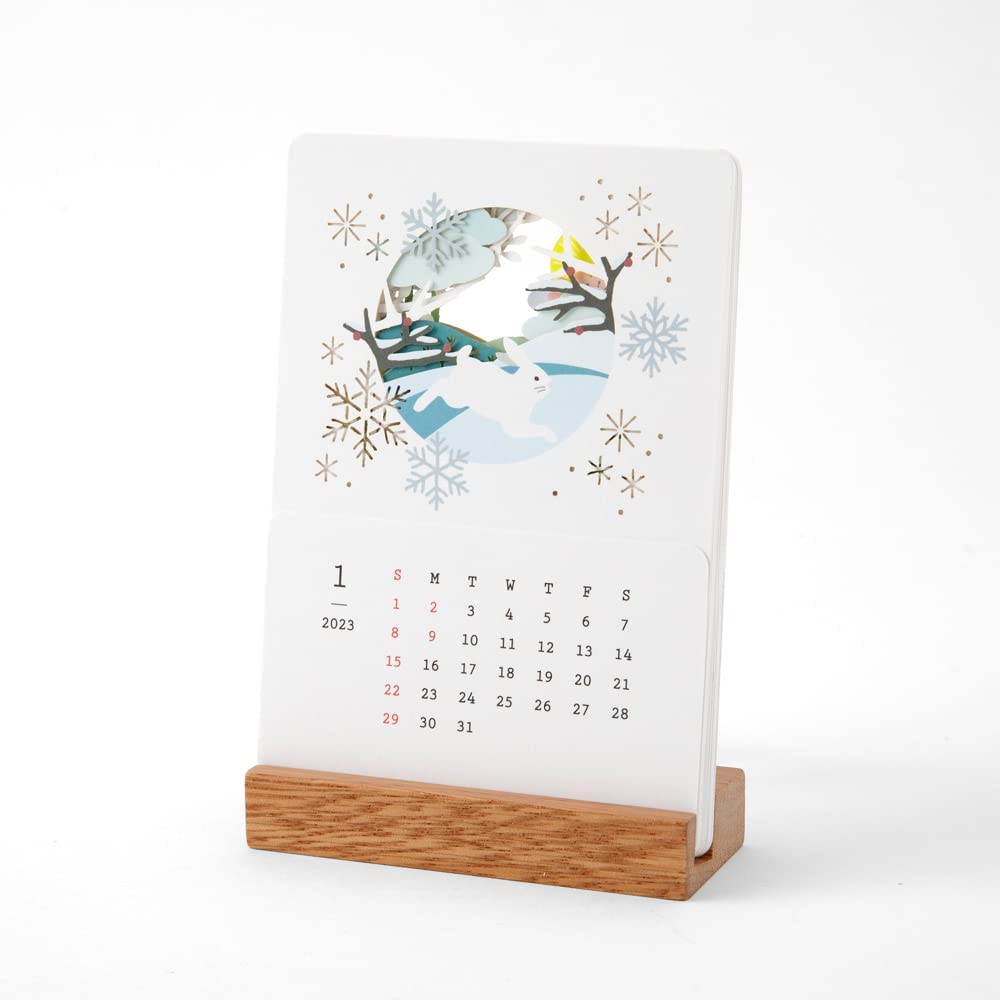 毎月変化する季節の絵柄を楽しめる、おすすめの卓上カレンダー2023年版