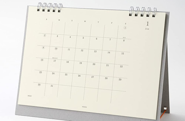 メモやイラスト、アイデアなどを書くのに便利な、おしゃれな卓上カレンダー2023年版