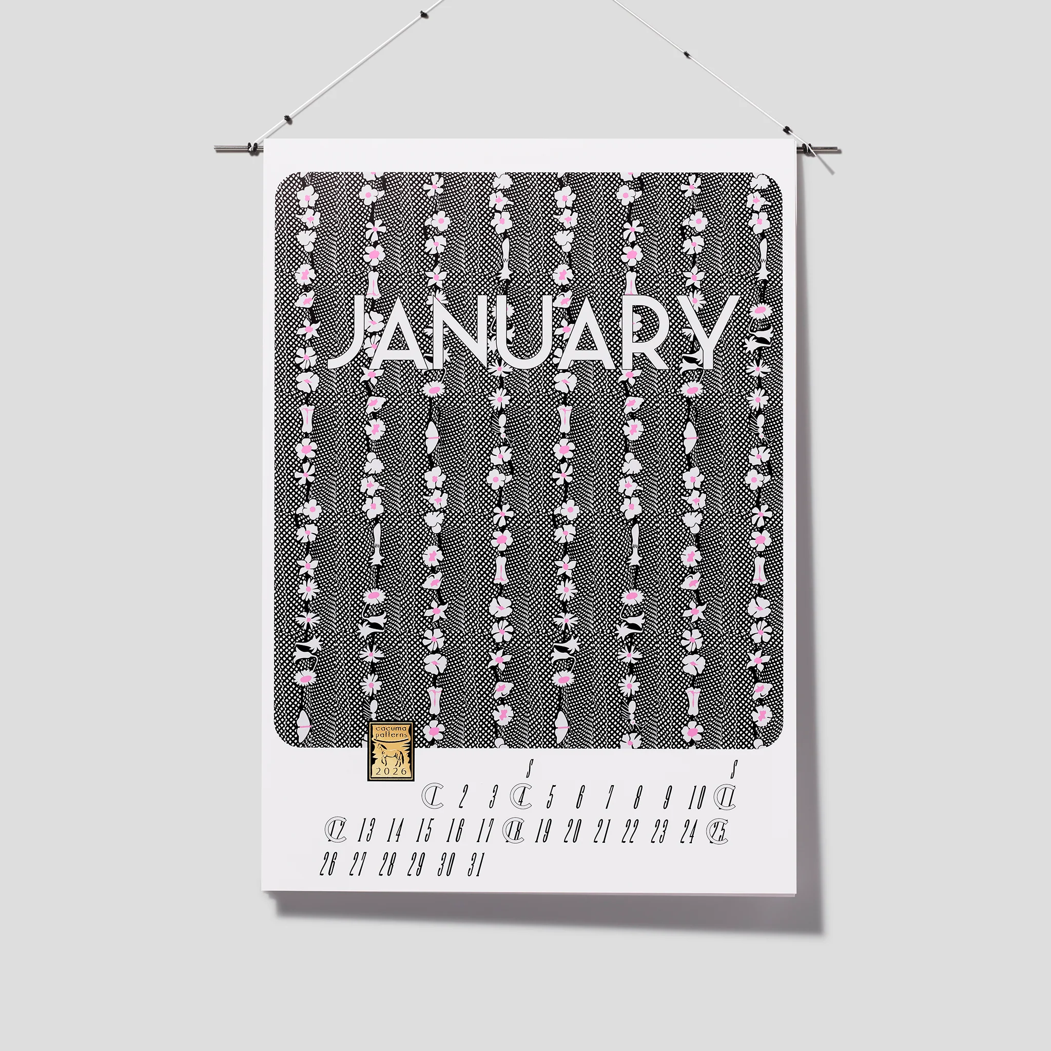 アパレルブランドから作られた、おしゃれな壁掛けカレンダー2026年版