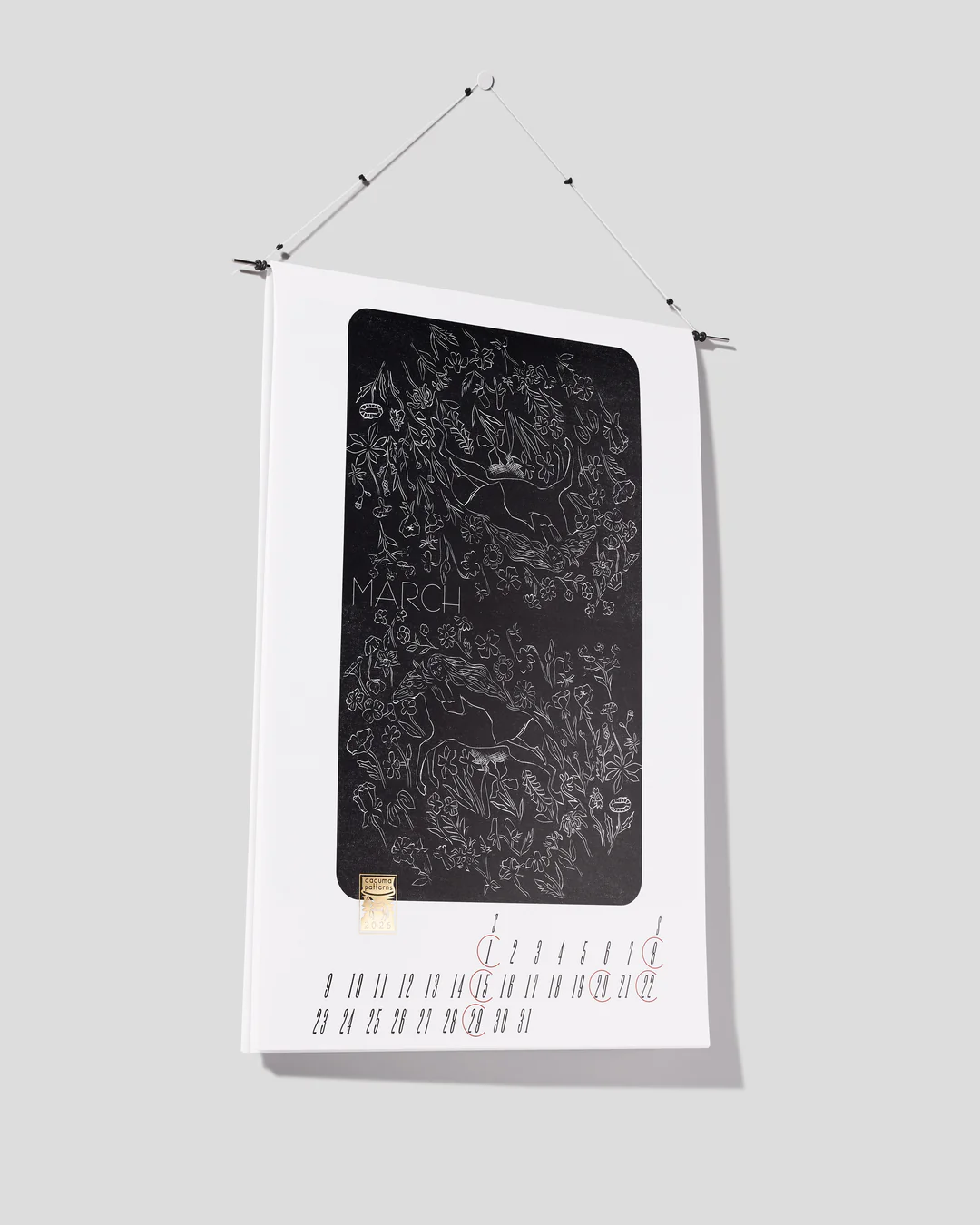 アパレルブランドから作られた、おしゃれな壁掛けカレンダー2026年版